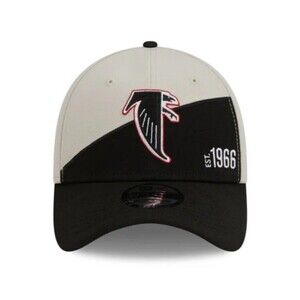 New Era 39Thirty Atlantic Falcons 2023 Sideline Historic Black Stretch Fit Cap